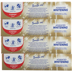 Colgate Advanced Whitening Tartar Control Toothpaste 4 x 200g