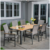 SunVilla Sara Sling Dining 7 Piece Set