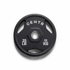 Centr 136kg Rubber Olympic Weight Set With Bar
