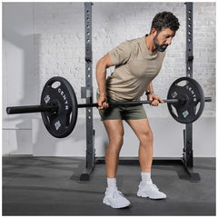 Centr 136kg Rubber Olympic Weight Set With Bar