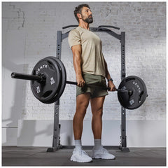 Centr 136kg Rubber Olympic Weight Set With Bar