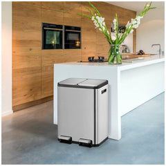 EKO 30L+30L Stainless steel Recycling Step Can