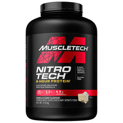 Muscletech Nitrotech 8 Hour Protein 2.72kg Vanilla Cake