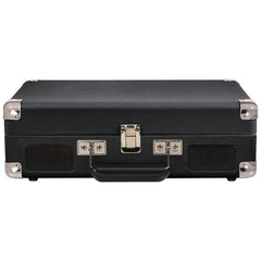 Crosley Cruiser Deluxe Portable Turntable Black with Free Record Storage Crate