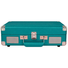 Crosley Cruiser Deluxe Portable Turntable Teal with Free Record Storage Crate