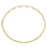 18KT Yellow Gold 1.50ctw Diamond Ribbon Bangle