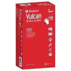 Medicom Vulcan General-Purpose Nitrile Gloves Medium 2 x 150 Count