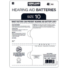 Kirkland Signature Hearing Aid Batteries Size 13 2 x 48 Pack