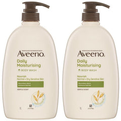 Aveeno Daily Moisturising Body Wash Gentle Scent 2x1L