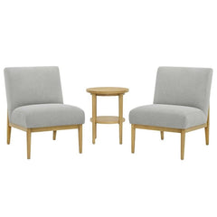 Thomasville Fabric Chair And Accent 3 Piece Table Set