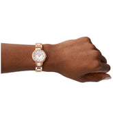 Fossil Virginia Rose Gold Tone Analogue Women's Watch ES3284