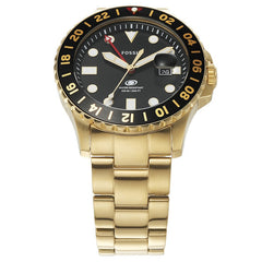 Fossil GMT Gold-Tone Stainless Steel Men's Watch FS5990