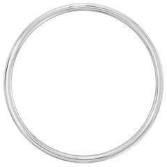 14KT White Gold 4mm Lightweight Flat Band