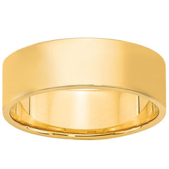 14KT Yellow Gold 6mm Lightweight Flat Band