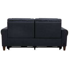Aiden & Ivy Leather Power Reclining Sofa With Power Headrests