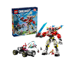 LEGO DREAMZzz Cooper’s Tiger Mech And Zero’s Hot Rod Car Toy 71497