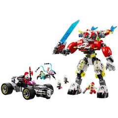 LEGO DREAMZzz Cooper’s Tiger Mech And Zero’s Hot Rod Car Toy 71497