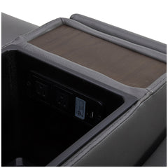 Aiden & Ivy Leather Power Reclining Sectional