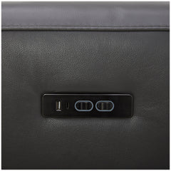 Aiden & Ivy Leather Power Reclining Sectional