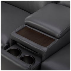 Aiden & Ivy Leather Power Reclining Sectional