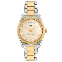 Adidas Originals Code Five Two Tone Stainless Steel Watch AOSY23542