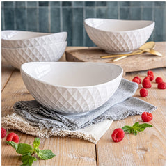 over&back Bistro Diamond Bowls 4 Pieces