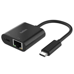 Belkin USB-C To Ethernet And Charge Adapter Black INC019BTBK