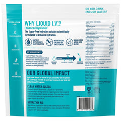 Liquid I.V. Hydration Multiplier Sugar Free Peach Electrolyte Drink Mix 30 Sachets