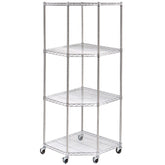 Seville Classics 4 Tier Corner Shelf