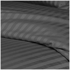 Ramesses 1200 TC Cotton Sateen Stripe Queen Quilt Cover Set
