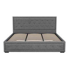 Artiss Bed Frame King Size Gas Lift Grey TIYO