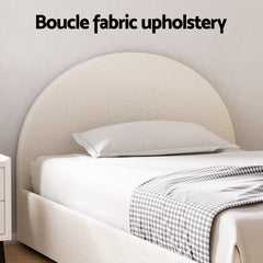 Artiss Bed Frame Gas Lift Strorage Beds Base Platform Boucle Fabric King Single ELLA