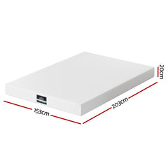 Giselle 20cm Memory Foam Mattress Green Tea Queen