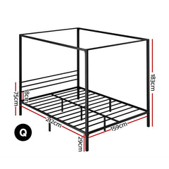 Artiss Bed Frame Queen Size Metal Bed Frame POCHY