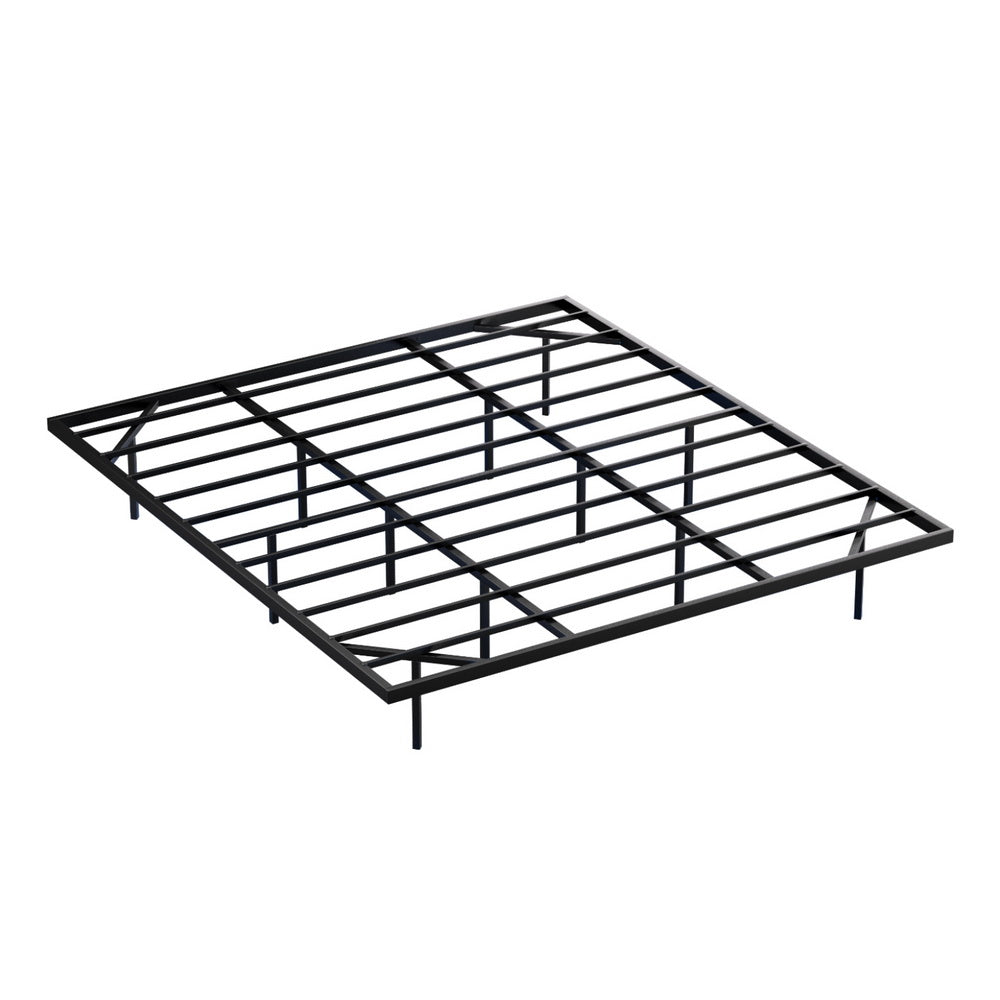 Artiss King Bed Frame,Floating Metal Bed Frame with Smart LED Lights - Sturdy Metal Platform Bed Base, Silent Design, Tool-Free Assembly, 300KG Capacity for Home/Hotel/Master Bedroom