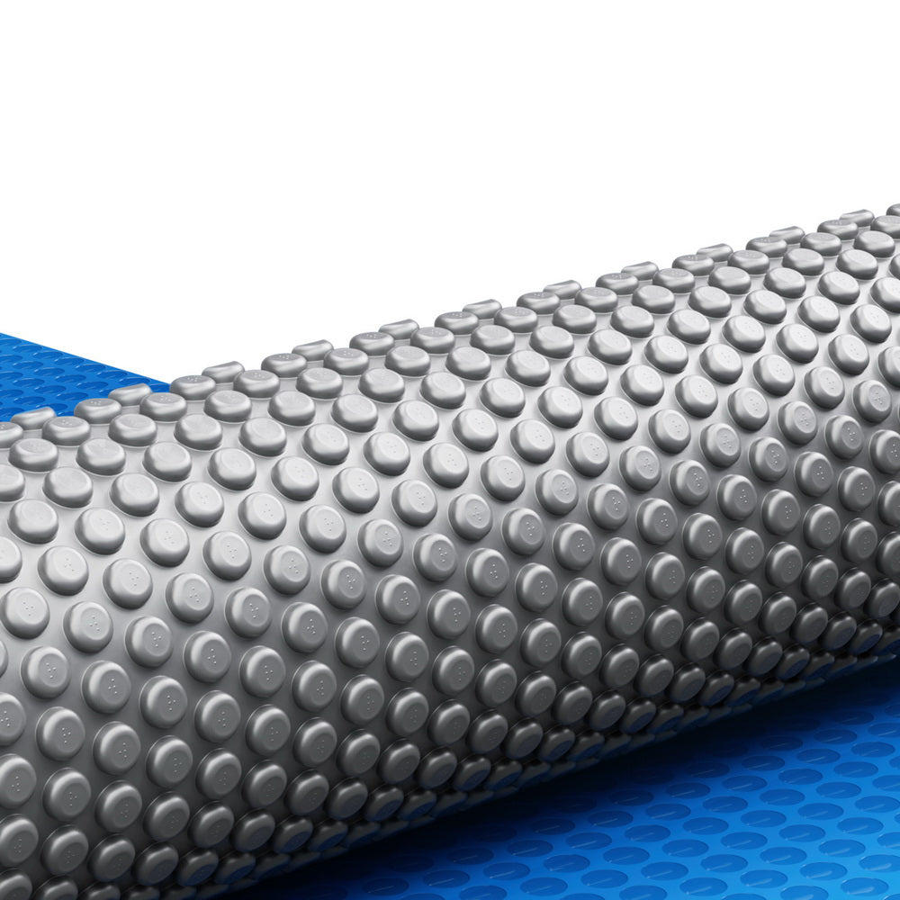 Aqua Buddy Pool Cover 600 Micron Bubble Heat Solar Blanket Blue Silver 10.5x4.2m