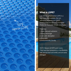 Aqua Buddy Pool Cover 600 Micron 6.5x3m Swimming Pool Solar Blanket Blue