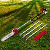 Giantz 62CC Pole Chainsaw 12in Chain Saw Petrol 4.3m Long Reach Red