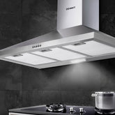 Devanti 900mm Range Hood 90cm Rangehood Stainless Steel