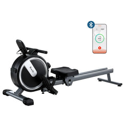Everfit 16 Level Magnetic Rowing Machine for Home with App Connect Black