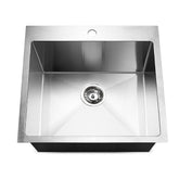 Cefito Kitchen Sink 53X50CM Stainless Steel Basin Single Bowl Silver