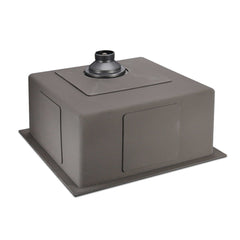 Cefito Kitchen Sink 44X44CM Stainless Steel Basin Single Bowl Black