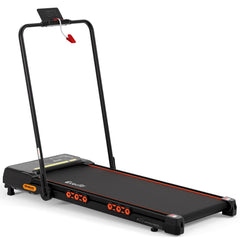 Everfit Treadmill Electric Walking Pad Auto Incline Foldable for Home Gym Black