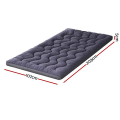 Giselle 5cm Mattress Topper Pillowtop toppers Bamboo Charcoal King Single