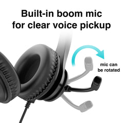 Laser Wired Conference Headset 3.5mm Mic