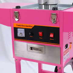 Samland Commercial Fairy Floss Machine with Wheeled Cart