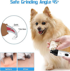 Pet products Silent Groom Pro Nail Grinder, 2025 New Dog Nail Trimmer, USB Rechargeable Pet Nail Grinder, Dog Nail Trimmers, Pet Paws Grooming Smoothing Tool