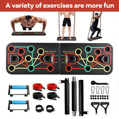Push-Up Board Set with Resistance Bands