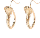 Vintage Cobra Dangle Earrings Personalized Animal Snake Hook Earrings for Women Punk Gothic Ear Jewelry