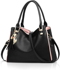 Large Tote Bag Hobo Shoulder Bag for Women MGF Black Fashion Handbag